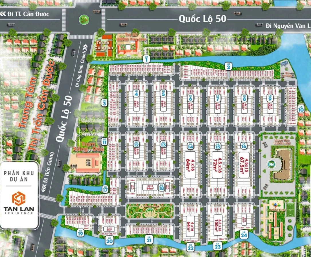 Bán đất nền 64m2 KDC Tân Lân RESIDENCE - Ảnh thu nhỏ 4