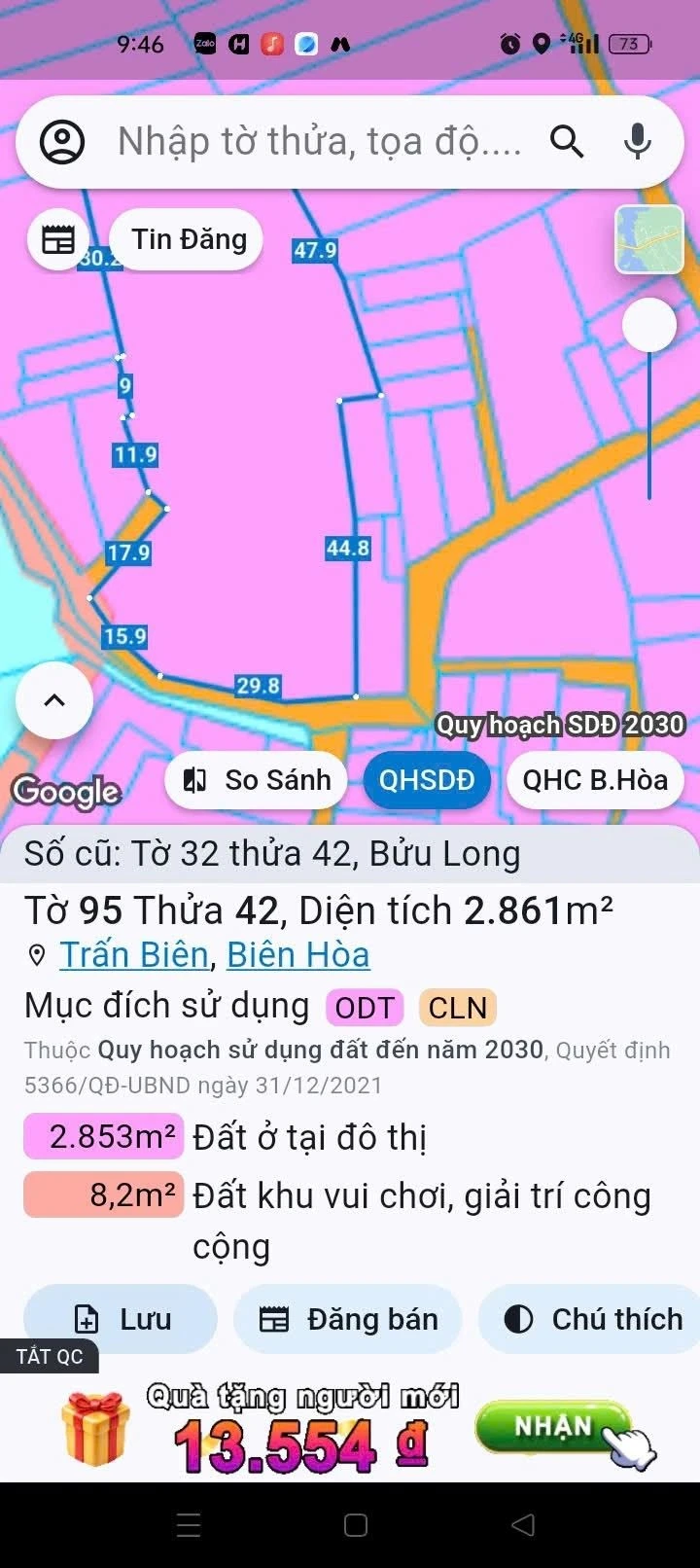 Bán 2800m² đất sổ hồng Biên Hòa 25 tỷ - Ảnh 1