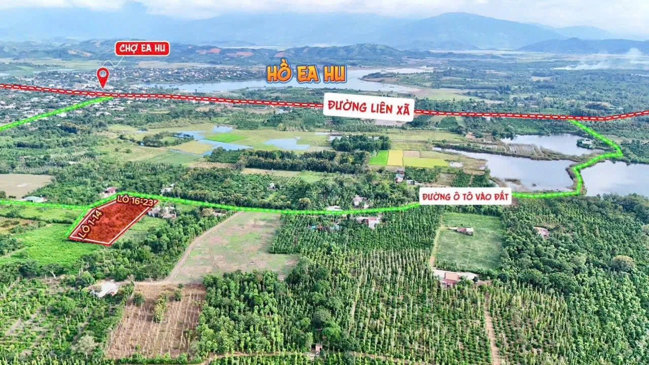 Bán đất thổ cư 60m² giá 189 triệu gần chợ Eahu, Đắk Lắk - Ảnh 1