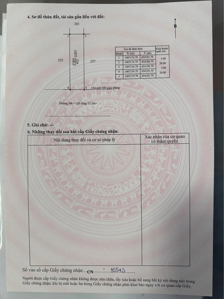 Bán đất 5x20m (100m²) - KĐT Ân Phú - 3,39 tỷ - Ảnh thu nhỏ 4