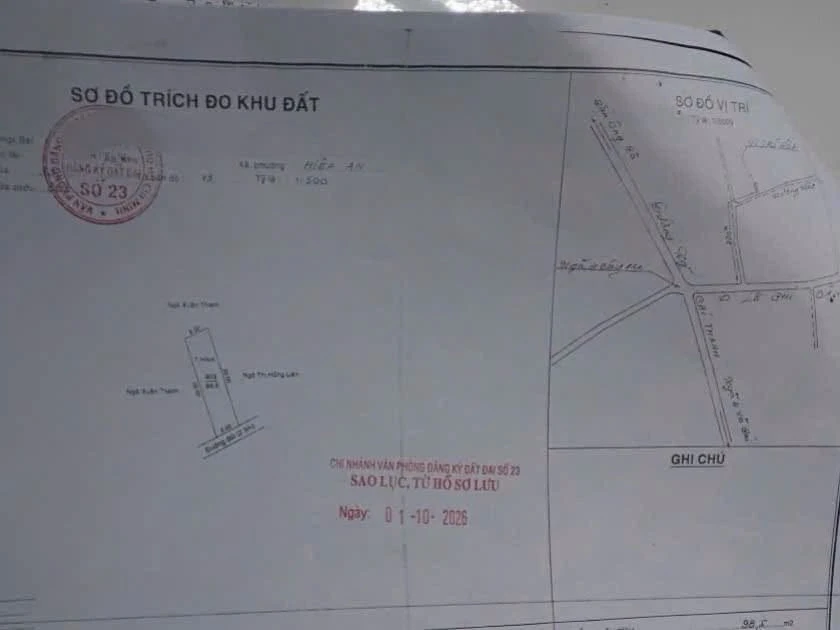 Bán đất 50m² mặt tiền Lê Chí Dân Hiệp An 1 tỷ 65 - Ảnh thu nhỏ 2