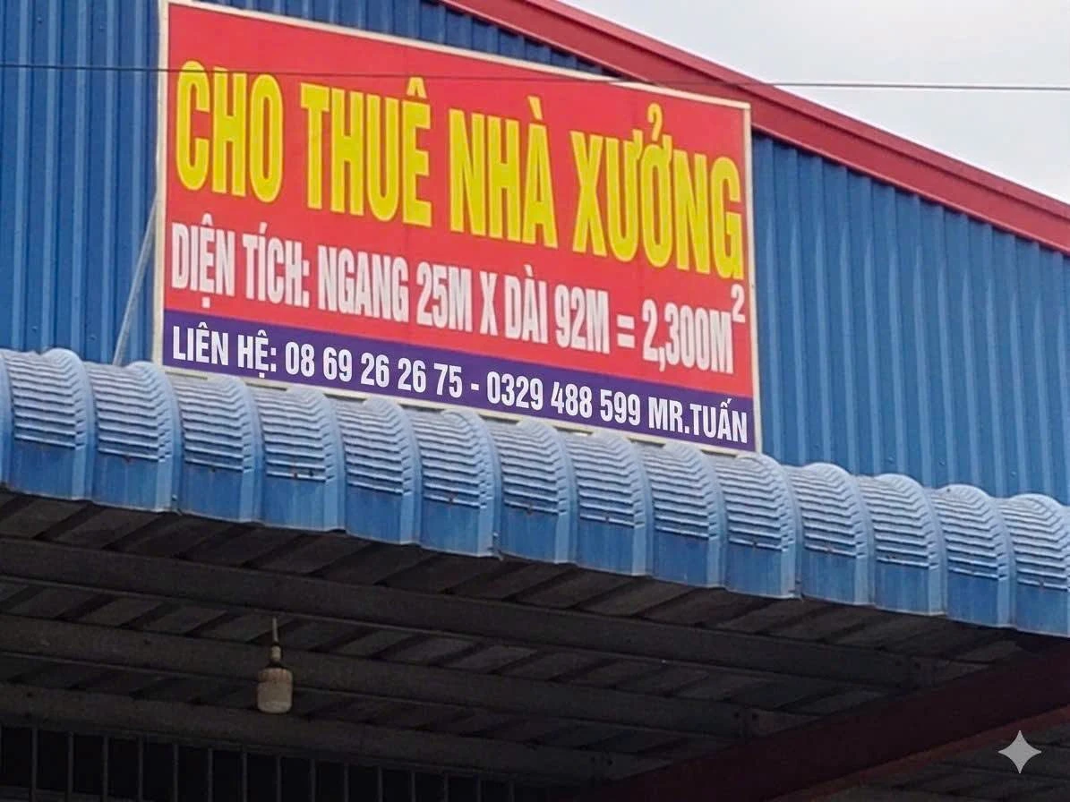 Cho thuê kho xưởng 3.000m² mặt tiền đường container tại Bến Cát, 150 triệu/tháng - Ảnh 1