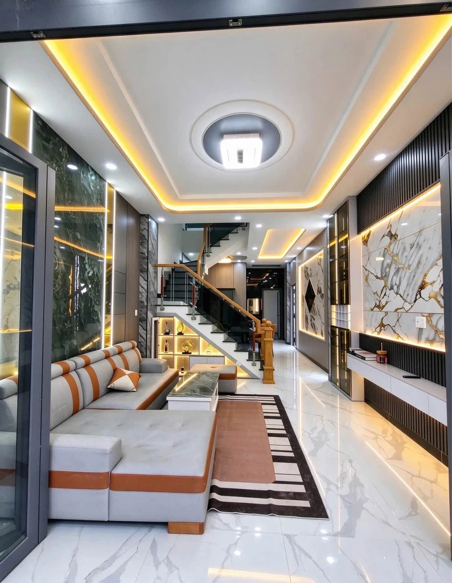 Bán nhà mới 4x21m, 3PN 3WC, sổ hồng, gần chợ Long Thượng, Phước Lý, Cần Giuộc - Ảnh thu nhỏ 2