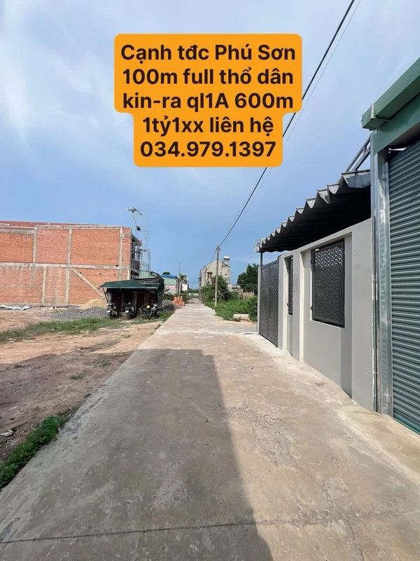 Bán lô đất thổ cư 100m2 cạnh tái định cư Phú Sơn, Trảng Bom, Đồng Nai