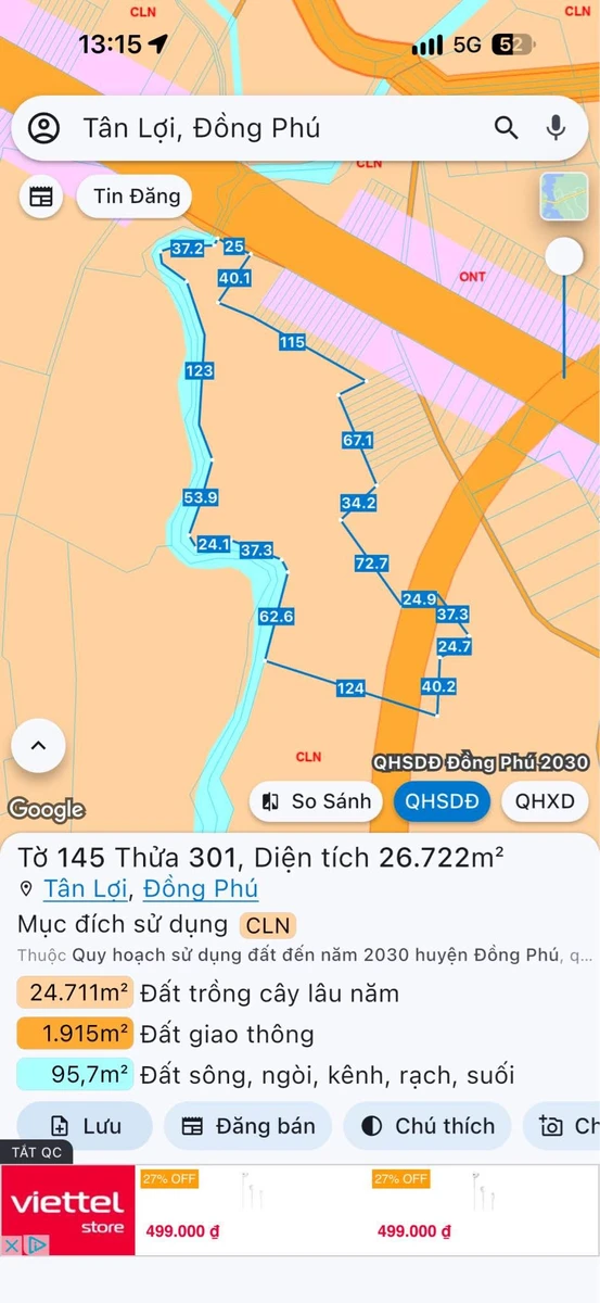 Bán đất 2,6 ha tại KCN Đồng Phú, giá 3 tỷ - Ảnh thu nhỏ 3
