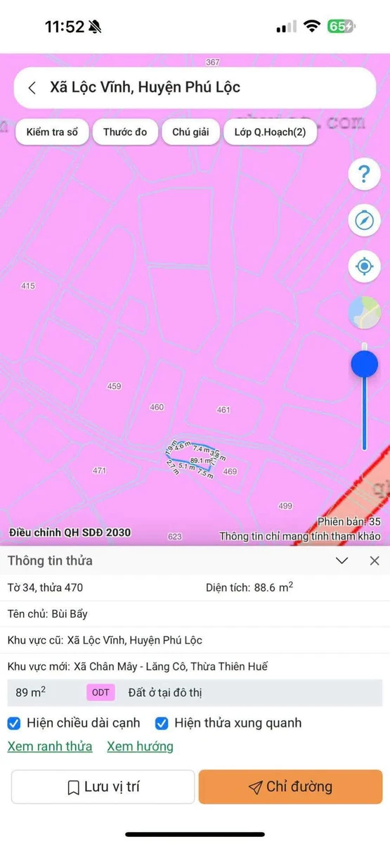 Bán đất Chân Mây Huế 88 m² gần Laguna Lăng Cô 28 triệu - Ảnh thu nhỏ 3