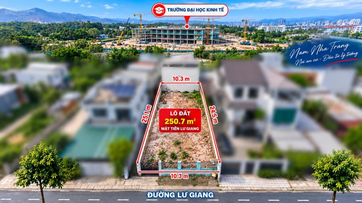 Bán nhanh lô góc MT Lư Giang 250 m2, Nam Nha Trang - Ảnh 1