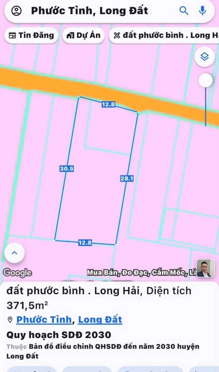 Bán lô đất ngang 12,8m tại Phước Bình, Long Hải, 5,8 tỷ - Ảnh thu nhỏ 2