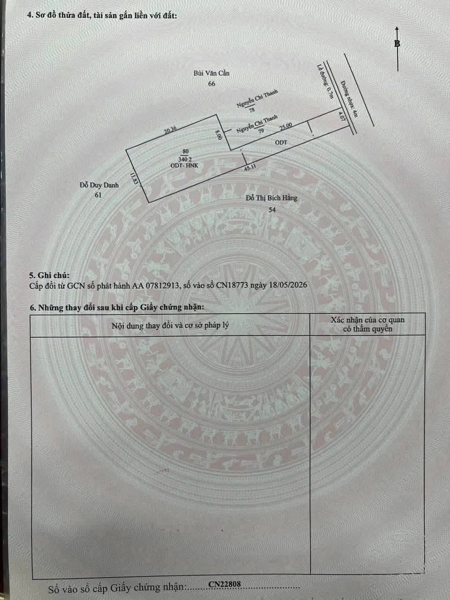 Bán đất Phường Hiệp An, Thủ Dầu Một, 340 m2, 2,85 tỷ - Ảnh thu nhỏ 5