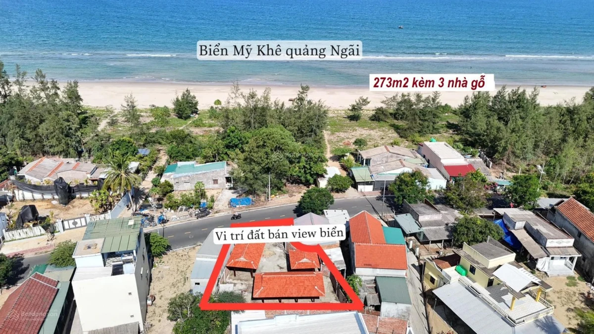 Bán đất mặt tiền biển Mỹ Khê Tịnh Khê, Quảng Ngãi - giá 4,5 tỷ, diện tích 273m2 hướng Đông - Ảnh thu nhỏ 2