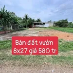 Bán nền đất vườn 8x27m Xã Mỹ Hạnh 580 triệu - Ảnh thu nhỏ 1