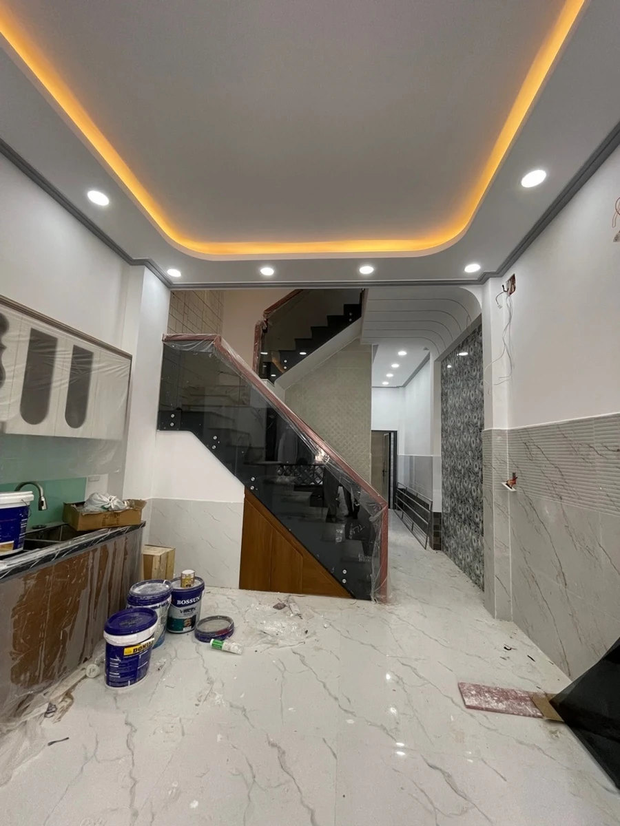 Bán nhà 4 tầng mới 80,6m² 5PN gần Aeon Bình Tân, Quận 6 - Ảnh thu nhỏ 2