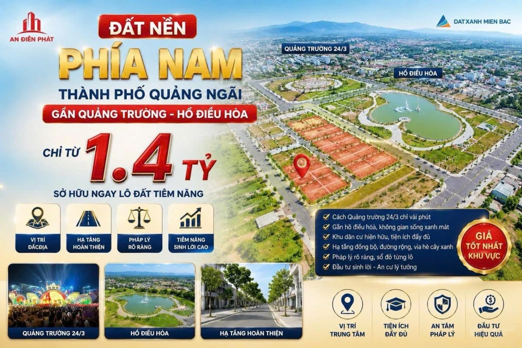 Lô giá tốt An Điền Phát - Quảng Ngãi - Mặt tiền đường lớn - Ảnh thu nhỏ 5