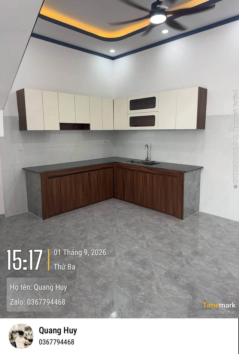 Bán nhà trệt lầu sân vườn 60m2 Bến Cát, Bình Dương - Ảnh thu nhỏ 5
