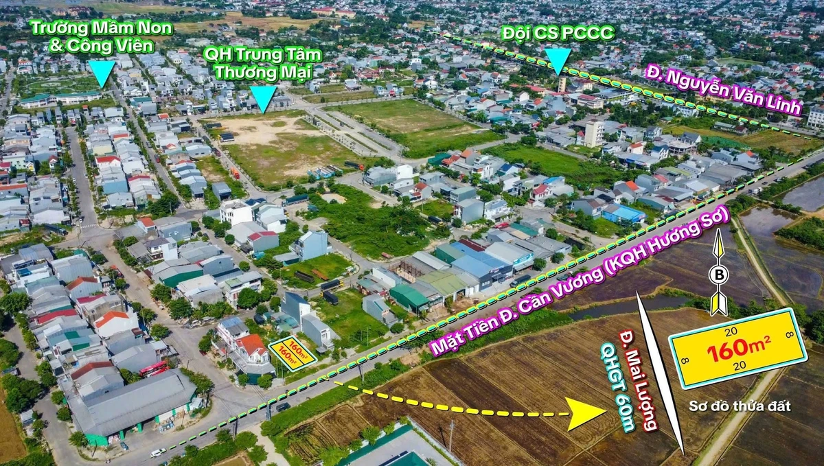 Bán đất mặt tiền Cần Vương 160m² Huế, giá 28 triệu/m² - Ảnh thu nhỏ 3