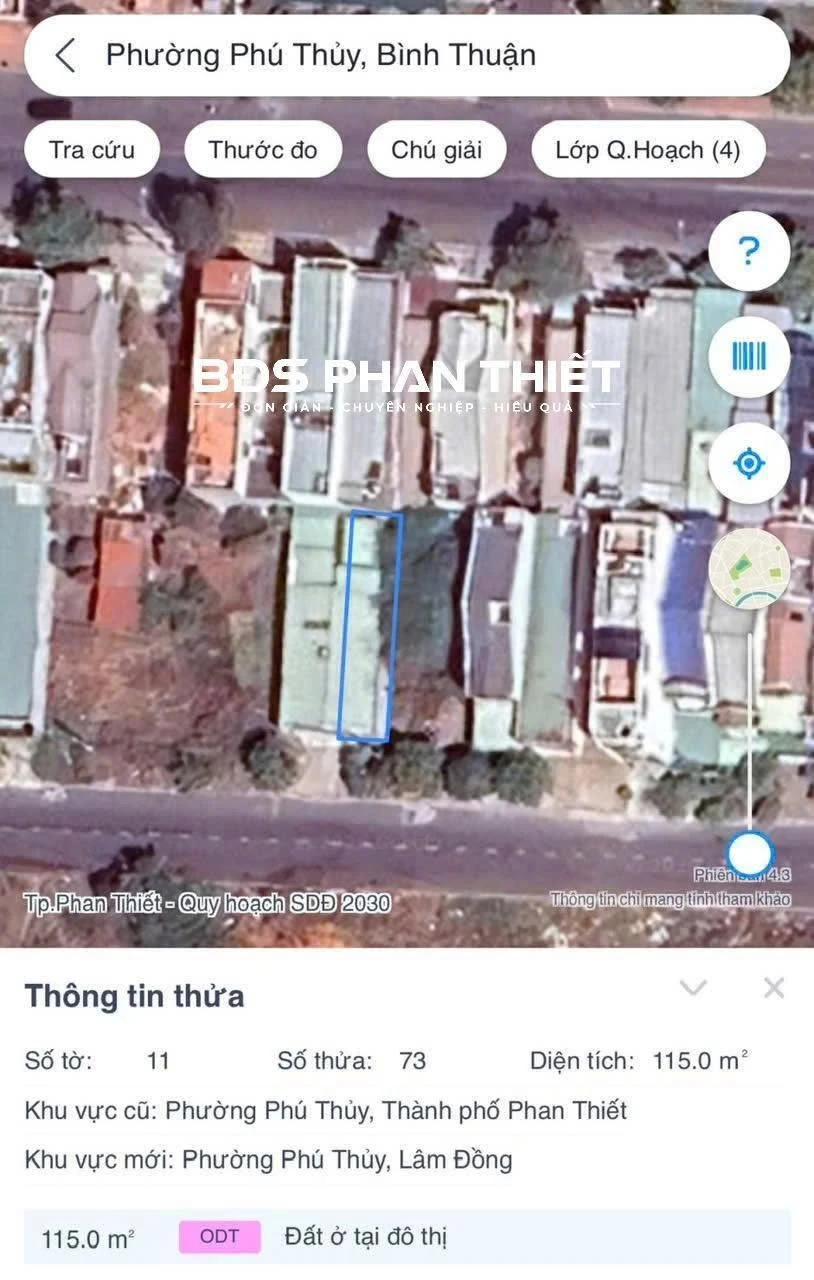 Bán đất mặt tiền Đào Duy Tùng 115m², 3,8 tỷ, Phan Thiết - Ảnh 1