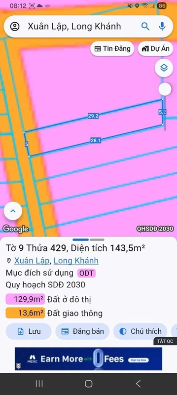 Bán gấp lô đất nền Long Khánh 145m², 7xx triệu, sổ riêng