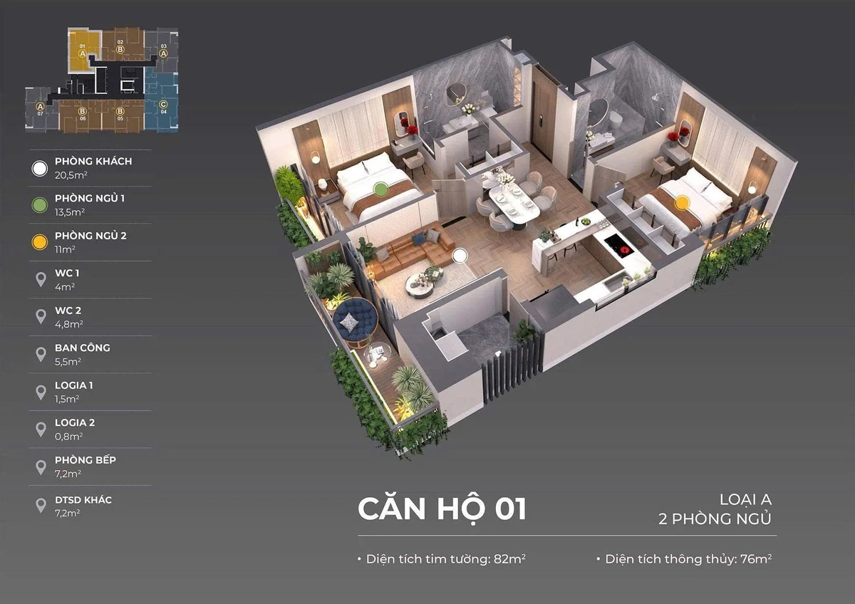 Bán căn hộ 76m² tại Hải Châu, Đà Nẵng 4.789 tỷ - Ảnh thu nhỏ 4