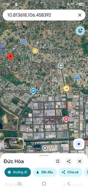 Bán nhà cấp 4 3 phòng ngủ 134m² Đức Hòa Long An 1,79 tỷ