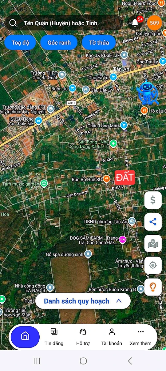Bán đất mặt tiền Ka8 Buôn Ma Thuột 250m2 - Ảnh 1