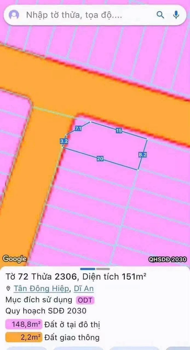 Bán lô đất góc 151m² KDC DAPARK, TP. Dĩ An, Bình Dương - Ảnh thu nhỏ 2