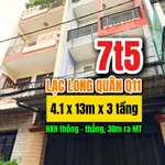 Bán nhà phố Q11 53m² MT Lạc Long Quân 7.5 tỷ - Ảnh thu nhỏ 1
