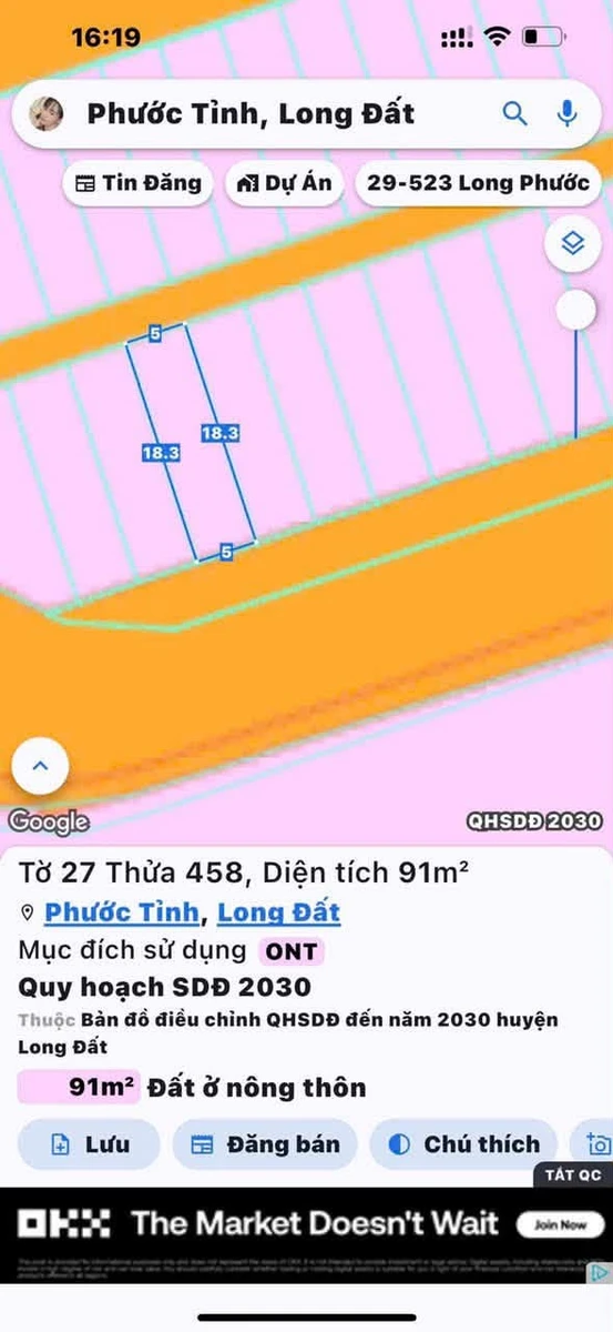 Bán đất thổ cư 91m2 view biển khu Kim Tơ, Phước Tỉnh, Long Điền, Bà Rịa - Vũng Tàu - Ảnh thu nhỏ 3