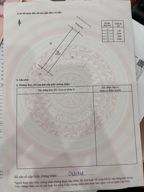 Bán lô đất 175m2 gần Trường Cao Đẳng Bình Phước