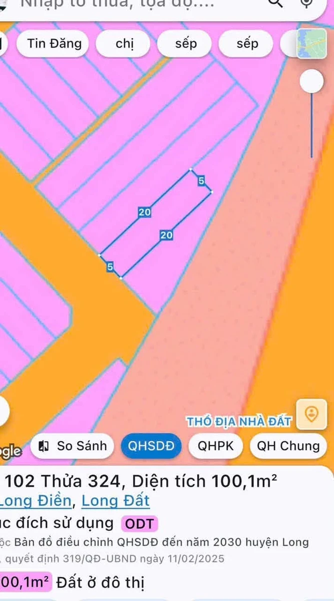 Bán lô đất 100m2 Long Điền Bà Rịa 1 tỷ 750 - Ảnh thu nhỏ 3