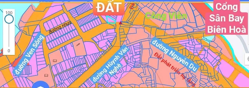 Bán đất thổ cư 386,8m² mặt tiền đường Huỳnh Văn Nghệ Đồng Nai 12,99 tỷ