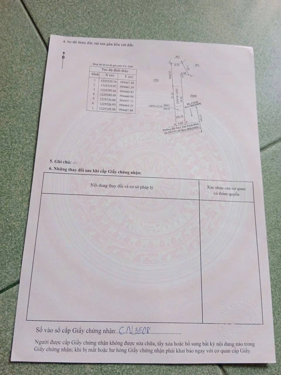 Đất nền Tân Định Bến Cát 185m² giá 1,2 tỷ - Ảnh thu nhỏ 3