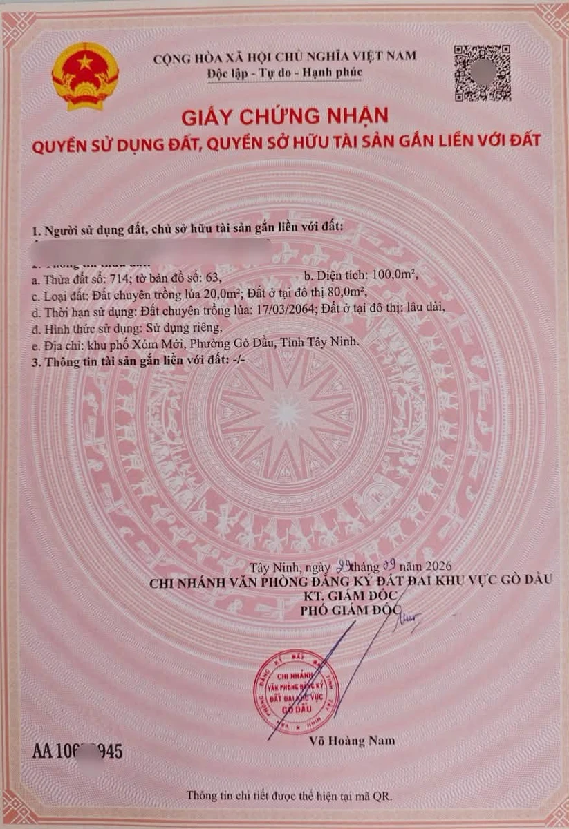 Bán đất Gò Dầu Tây Ninh 80m² giá 450 triệu - Ảnh thu nhỏ 4