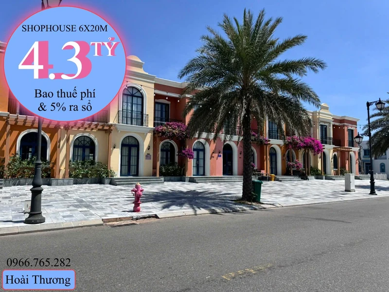 Bán shophouse Miami Phan Thiết 126m2 view biển 4.05 tỷ