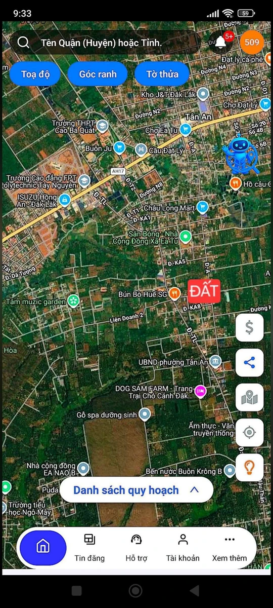 Bán mặt tiền Ka8 Phường Tân An 80m² 1 tỷ 890 triệu - Ảnh 1