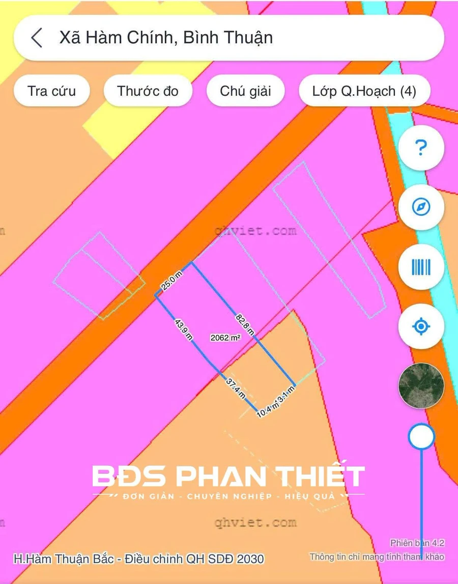 Bán đất mặt tiền Hàm Chính 2.000 m2 tại Phan Thiết - Ảnh thu nhỏ 3