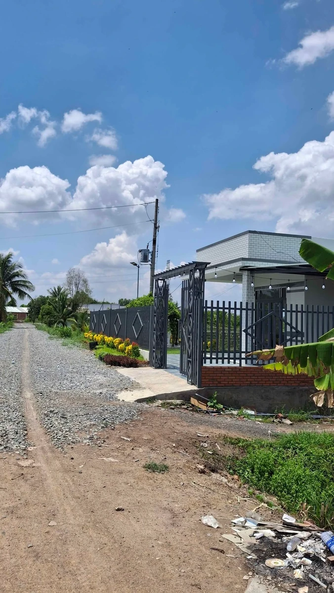 Bán đất 1000m2 có nhà vườn mới xây, ao cá tại xã Tân Thành, Thủ Thừa, Long An - Ảnh thu nhỏ 2