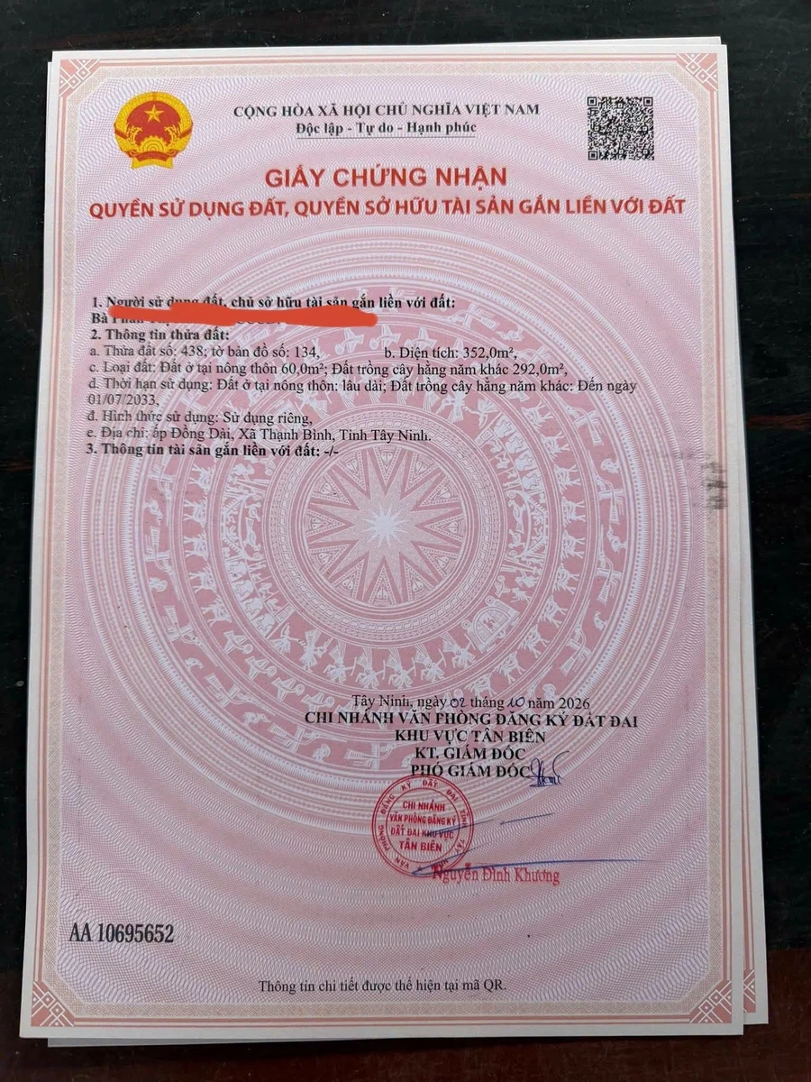 Bán đất Tân Phú 129 triệu - Ảnh 1