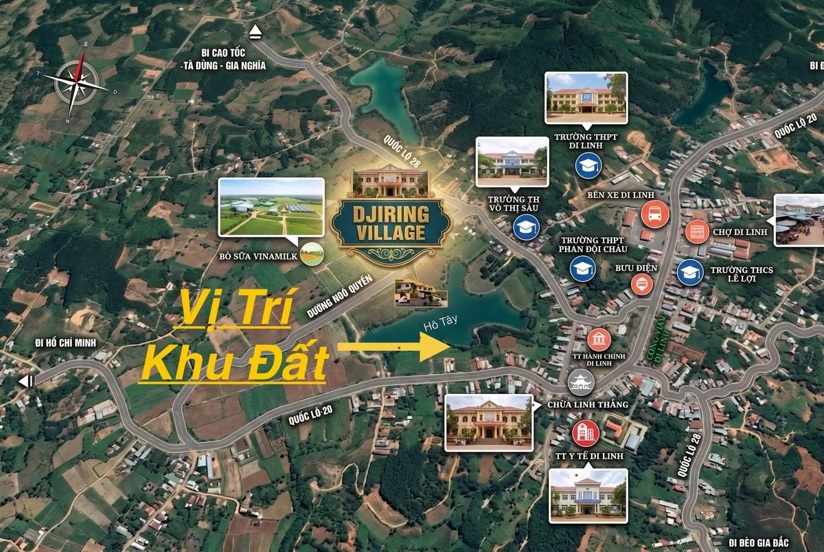 Cho thuê đất 1.010m2 giáp mặt nước Hồ Tây, đường Hùng Vương, Di Linh, giá 3 triệu/tháng - Ảnh thu nhỏ 5