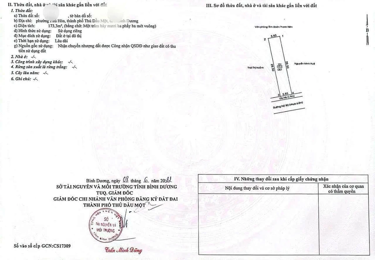 Bán nhà 1 trệt 1 lầu 174m² Phú Lợi, Bình Dương 6.5 tỷ - Ảnh thu nhỏ 5