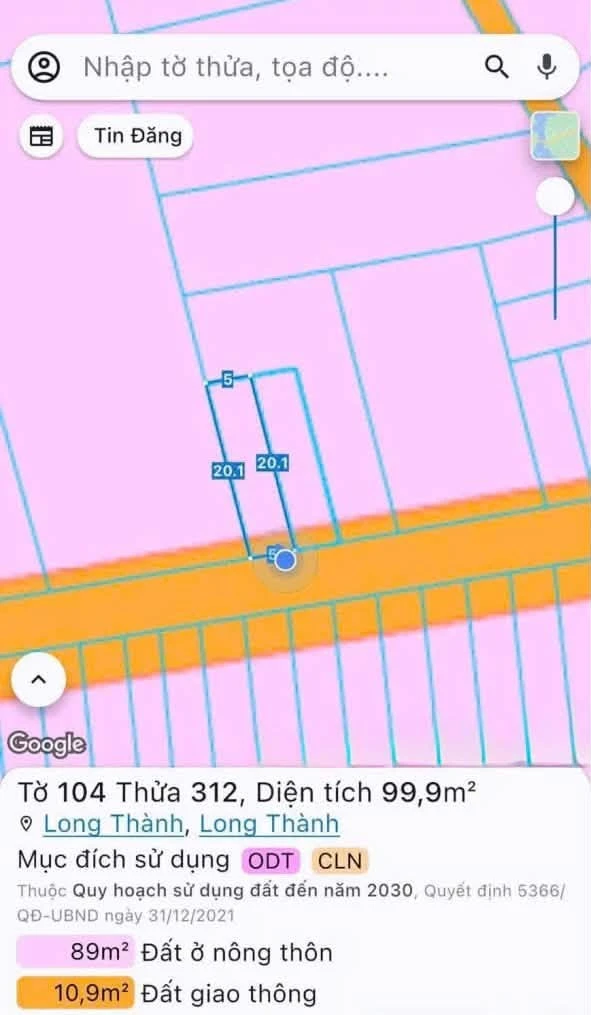 Bán đất nền 100m2 Long Thành 1.7 tỷ - Ảnh thu nhỏ 3