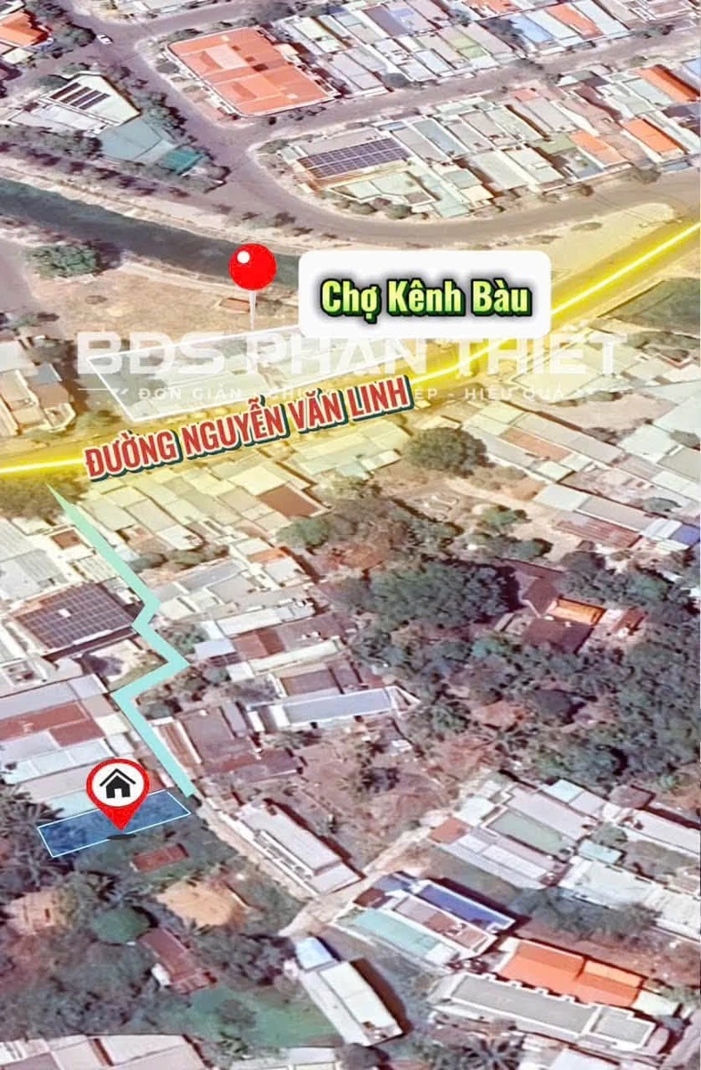Bán đất thổ cư 100m2 gần chợ Kênh Bàu Phan Thiết, 1 tỷ 6 - Ảnh thu nhỏ 3