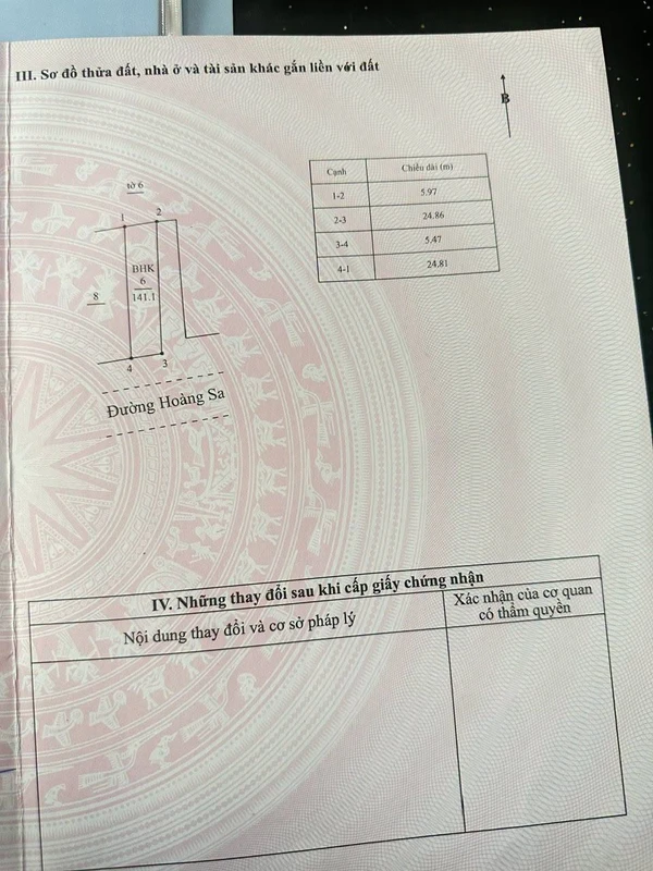 Bán lô góc 141m2 mặt tiền Hoàng Sa, Quảng Ngãi