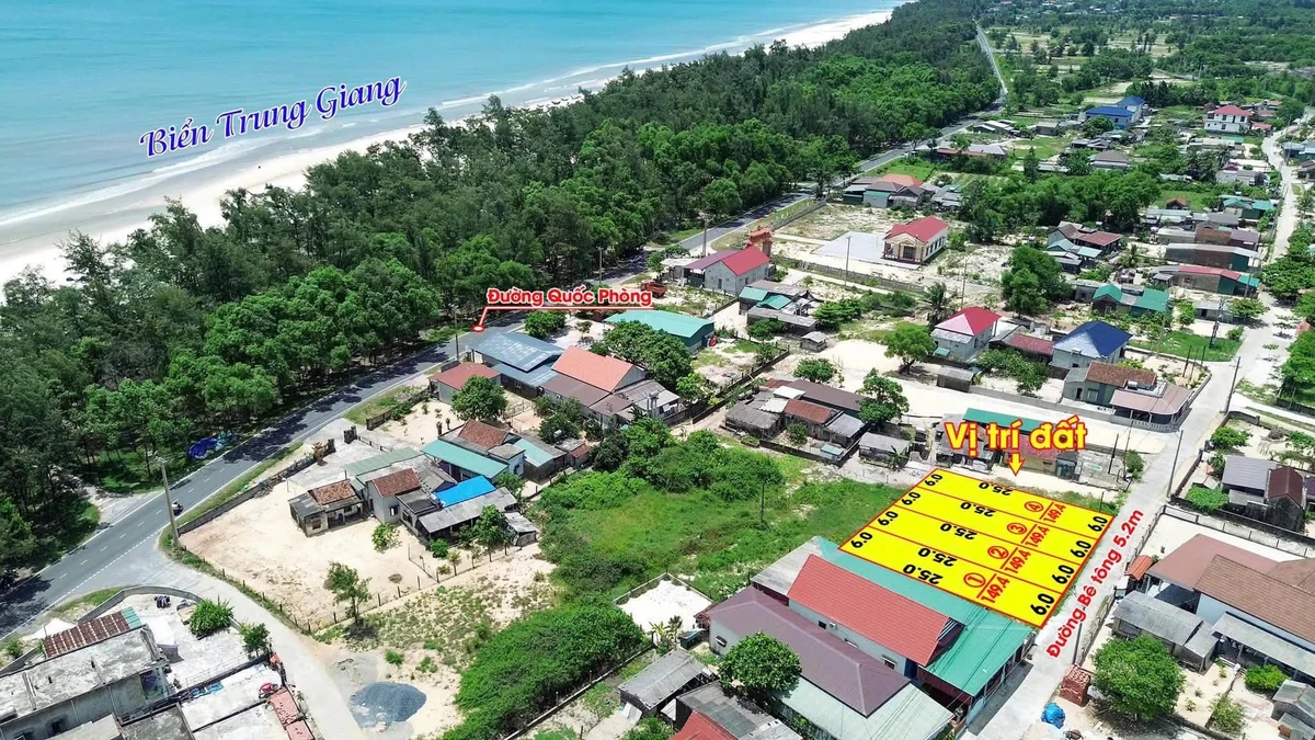 Bán đất Biển Trung Giang 75m² giá 4 tỷ gần biển - Ảnh thu nhỏ 3