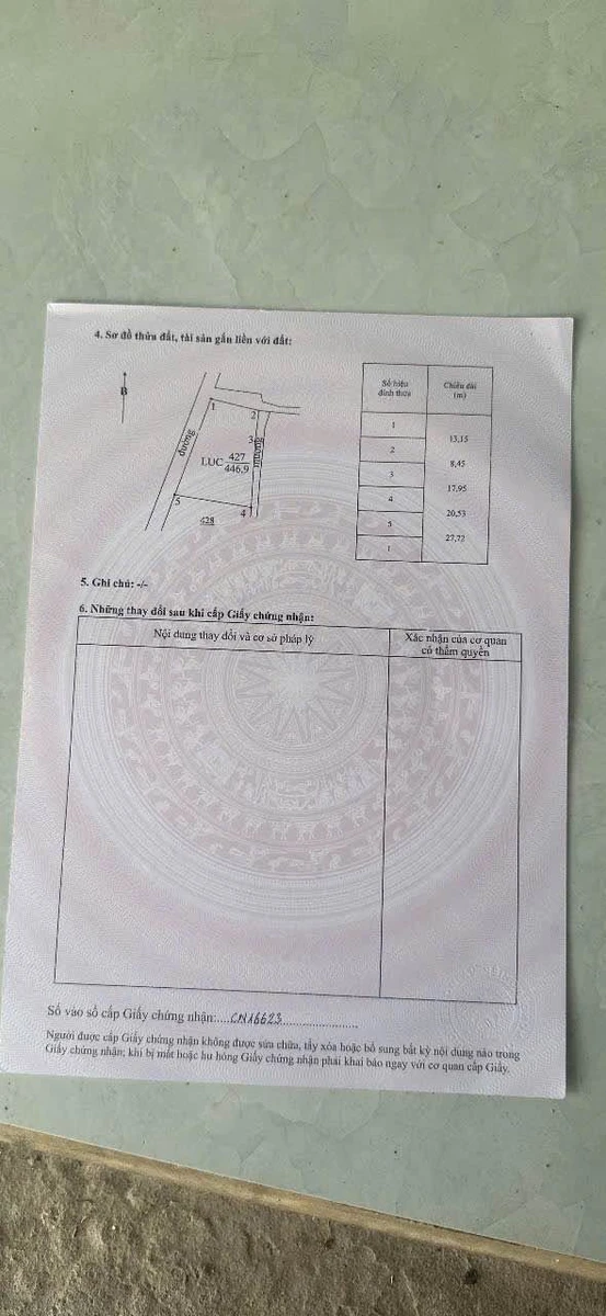 Bán 446m² đất quy hoạch thổ cư Bình Thuận 260 triệu - Ảnh 1