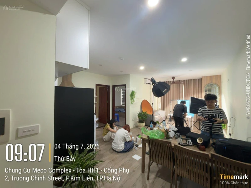 Miễn TG. Cho thuê căn hộ 2 phòng ngủ chung cư Meco ngõ 102 Trường Chinh gần Đại học Y