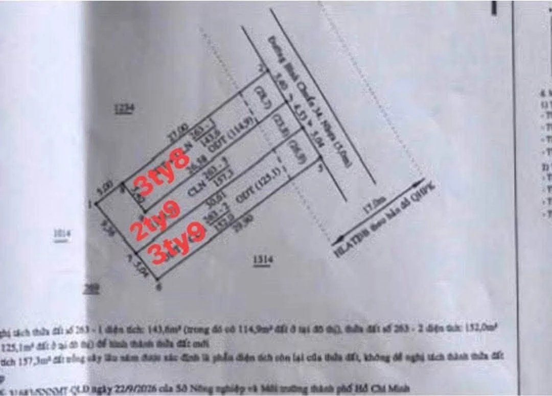 Bán đất mặt tiền 145m² Bình Chuẩn, Thuận An, Bình Dương - Ảnh 1