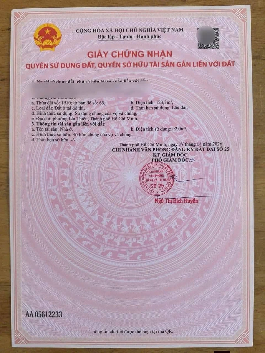 Bán nhà 1 trệt 1 lầu 123m2 Bình Nhâm Bình Dương 4 tỷ 5 - Ảnh thu nhỏ 2