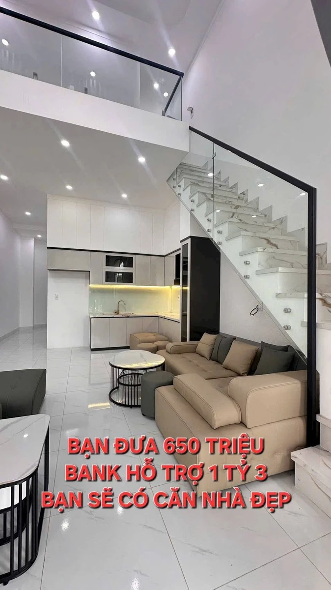Bán nhà 3 phòng ngủ 90m² Huỳnh Tấn Phát Bình Tân 1 tỷ 950 - Ảnh thu nhỏ 4