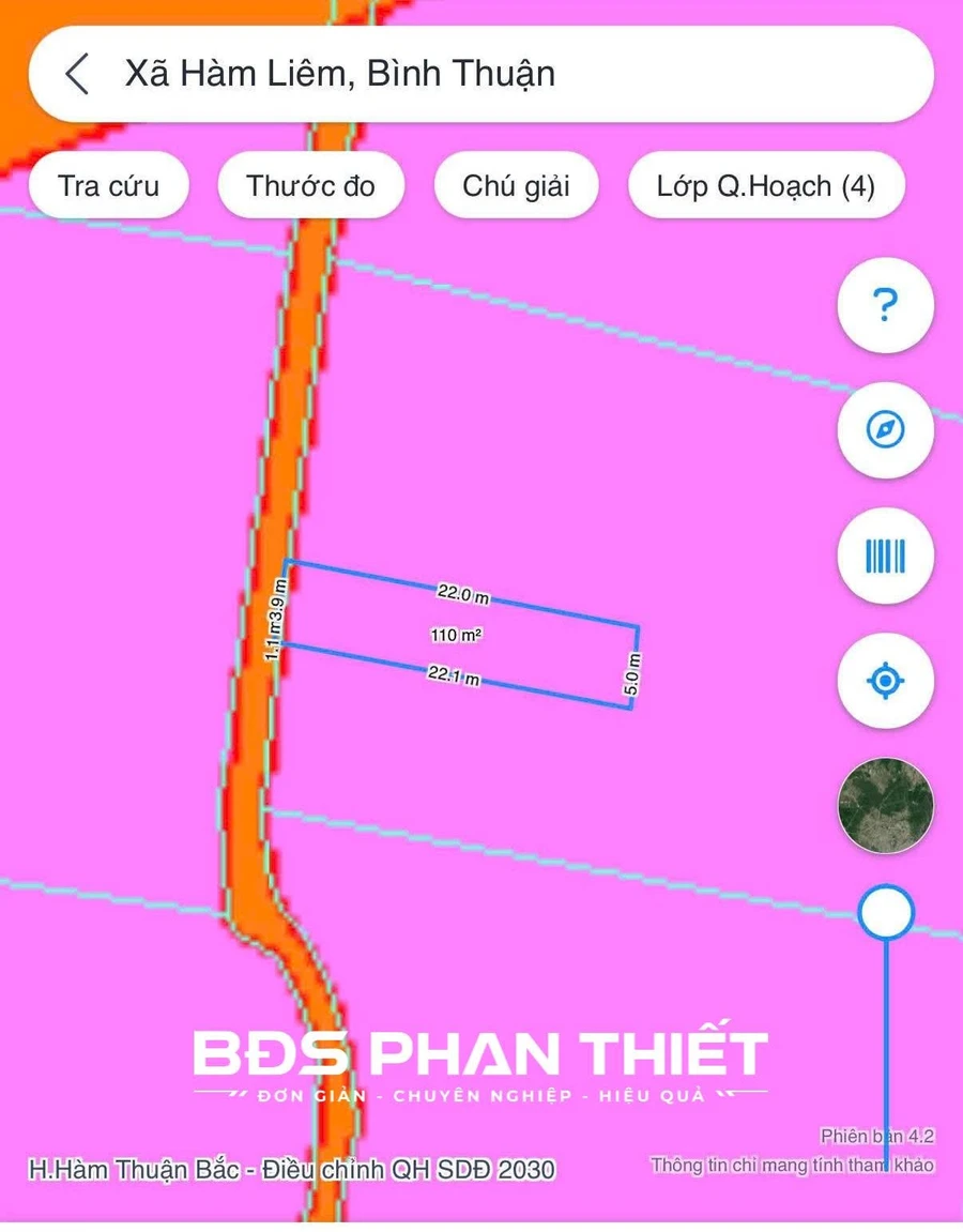 Bán đất thổ cư Phan Thiết 110.2 m2 - 630 triệu - Ảnh 1