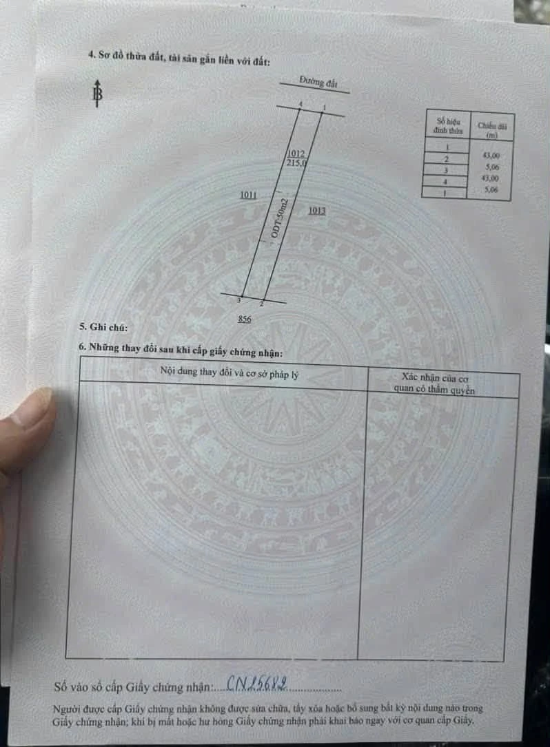 Bán đất Phường Minh Hưng 215m², giá 3 tỷ - Ảnh thu nhỏ 4